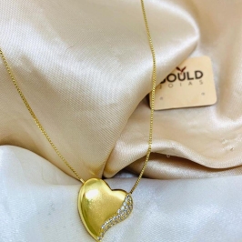 CORDÃO CORAÇÃO CRAVEJADO