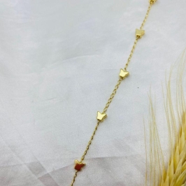 PULSEIRA 5 BORBOLETINHAS MACIÇA