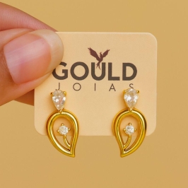 BRINCO GOTA C/ ZIRCONIA