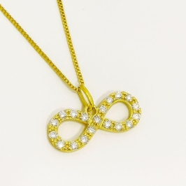 COLAR INFINITO CRAVEJADO