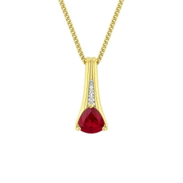 PINGENTE TRIANGULO ROSA