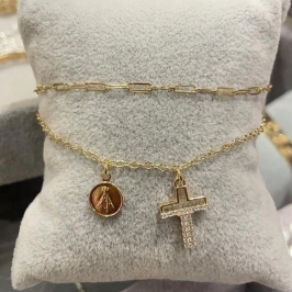 PULSEIRA DUPLA NOSSA SENHORA CRUZ