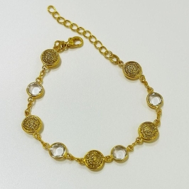 PULSEIRA ESFERA DETALHE C/ PONTO DE LUZ