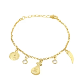 PULSEIRA PIMENTA DINHEIRO ARCORA C/ PEDRINHAS
