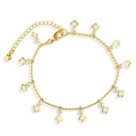 PULSEIRA TREVOCIRCULO VAZADO PEROLA PP