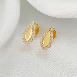 BRINCO GOTA C/ ZIRCONIA