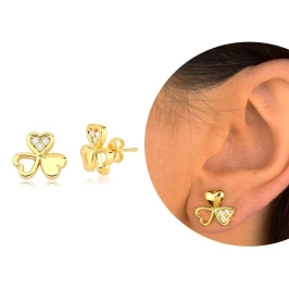 BRINCO TREVO C/ ZIRCONIA