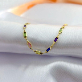 PULSEIRA PEDRAS COLORIDA