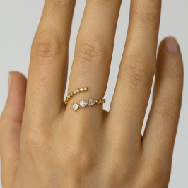 ANEL LINHA FINA CORAÇAO