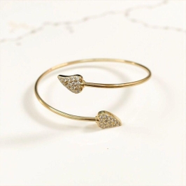 BRACELETE FOLHA CRAVEJADA