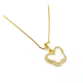 COLAR BORBOLETA BRANCA