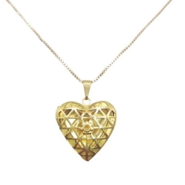 RELICARIO CORAÇAO VAZADO G