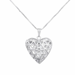 RELICARIO CORAÇAO VAZADO G