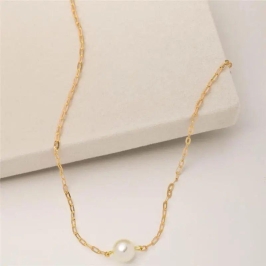 COLAR PEROLA CORRENTE CARTIER