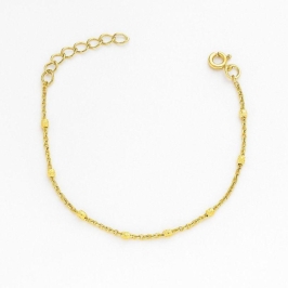 PULSEIRA ELO TUBINHO DIAMANTADO