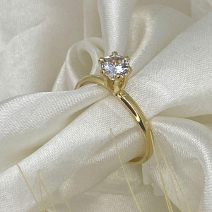 ANEL SOLITARIO CRISTAL G