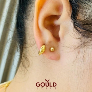 ARGOLA MEIA OVAL DETALHES P