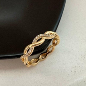 ANEL INFINITO CRAVEJADO