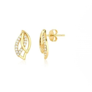 BRINCO FOLHAS C/ ZIRCONIA