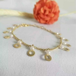 PULSEIRA CIRCULO VAZADO PEROLA PP