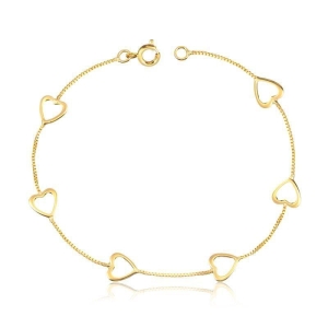 PULSEIRA CORAÇAO VAZADO CORRENTE VENEZIANA