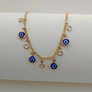 PULSEIRA OLHO GREGO C/ PONTO DE LUZ