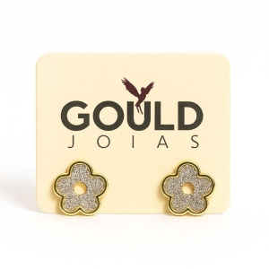 BRINCO FLOR CRAVEJADO