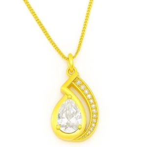 COLAR GOTA PEDRA CRISTAL C/ ZIRCONIA