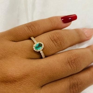 ANEL PRINCESA OVAL CRAVEJADO