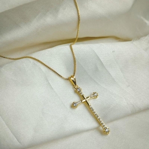 COLAR CRUZ 4 PONTOS LUZ C/CORRENTE