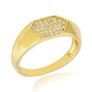 ANEL LARGO CRAVEJADO