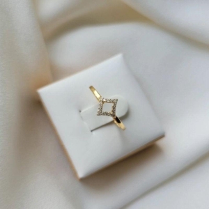 ANEL LOSANGO CRAVEJADO