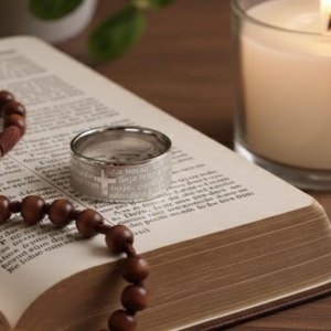 ALIANÇA ORAÇAO DETALHE AÇO