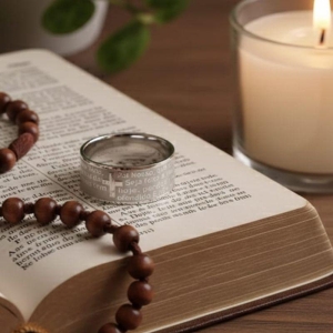 ALIANÇA ORAÇAO DETALHE AÇO