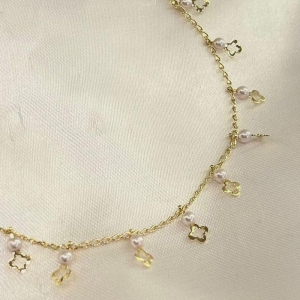 PULSEIRA TREVOCIRCULO VAZADO PEROLA PP