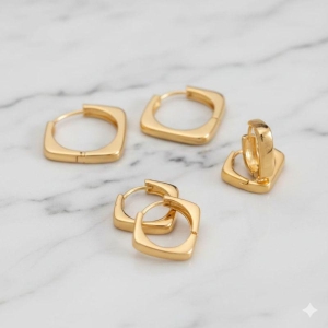 TRIO ARGOLA QUADRADA LISA