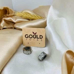 ARGOLA GROSSA CRAVEJADA AÇO