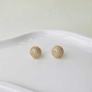 BRINCO MEIA BOLA CRAVEJADA