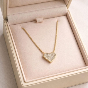 COLAR CORAÇAO CRAVEJADO