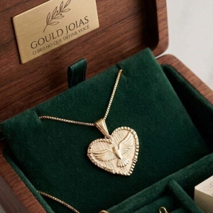 COLAR CORAÇAO ESPIRITO SANTO