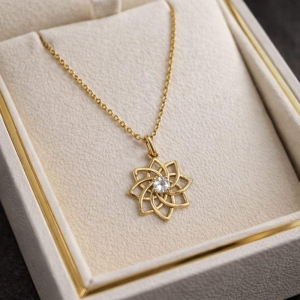 COLAR FLOR C/ ZIRCONIA