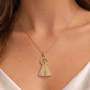 COLAR NOSSA SENHORA CRISTAL