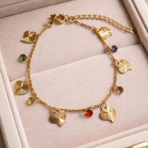 PULSEIRA CORAÇAO PONTO DE LUZ COLORIDO