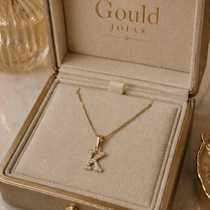 COLAR LETRA K CRAVEJADO