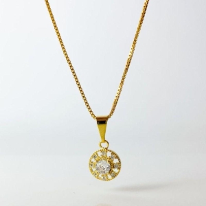 PINGENTE CIRCULO COM ZIRCONIA