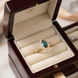 ANEL MARQUISE PEDRA AZUL