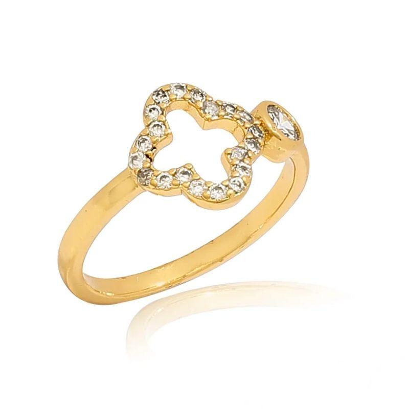 ANEL INSPIRAÇÃO VIRGINIA VAZADO COM ZIRCONIA