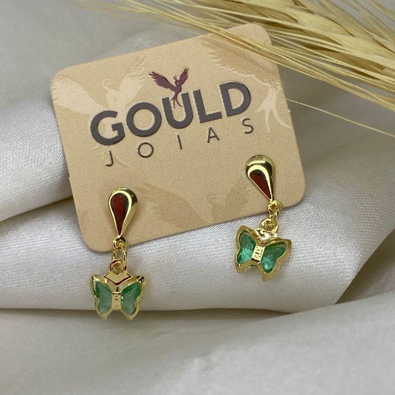 BRINCO INFANTIL BORBOLETA VERDE