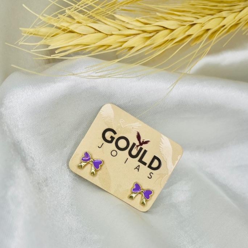 BRINCO INFANTIL LAÇO ROSA RESINA