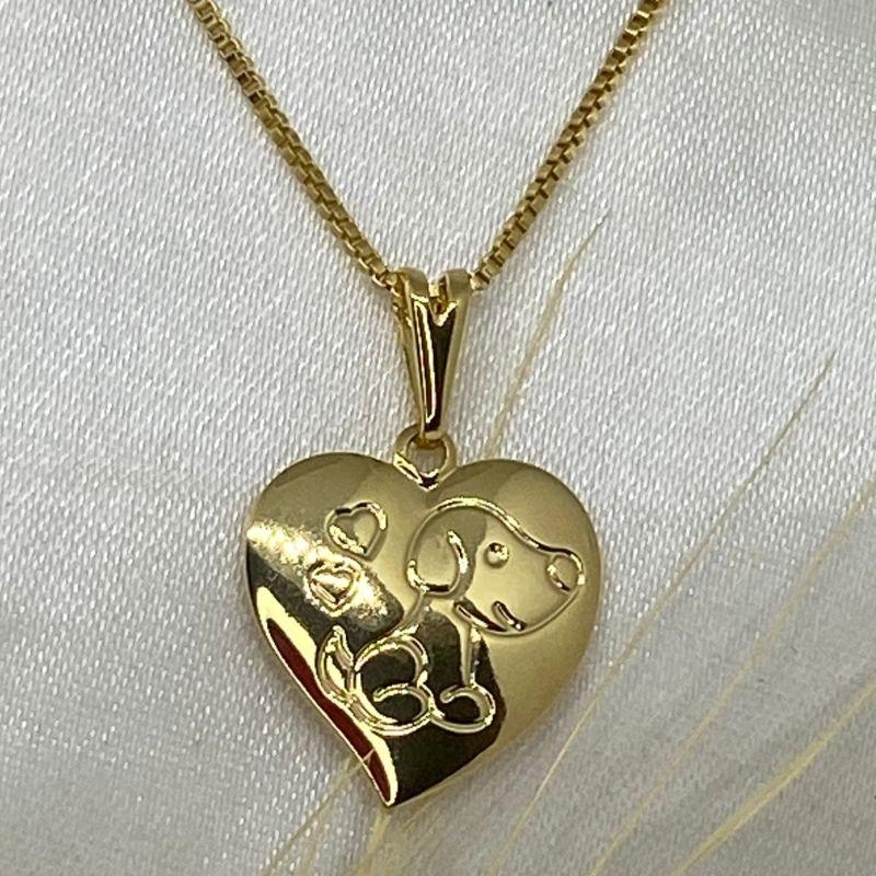 COLAR CACHORRINHO CORAÇAO